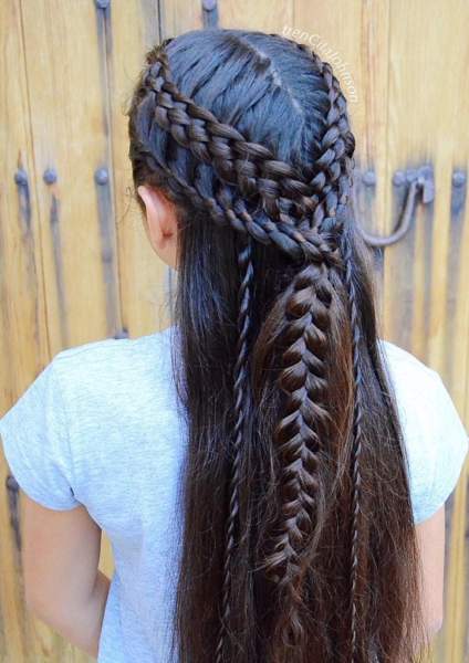 De 5 Strand fletninger med flere fletninger stil