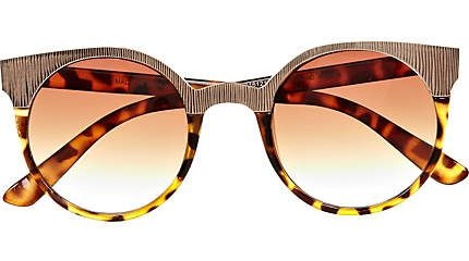 Dobbeltskyggede funky solbriller til piger