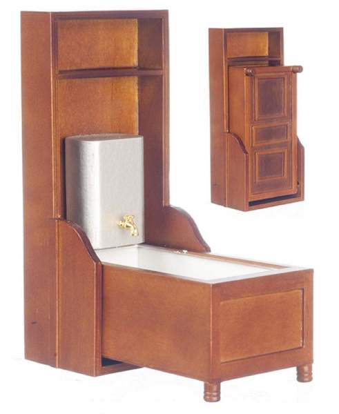 Dollhouse miniatűr viktoriánus Murphy ágy