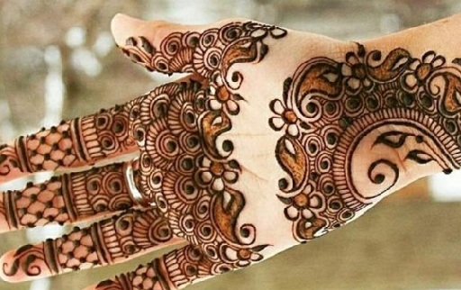 Golf-arabisk stil Mehndi-design