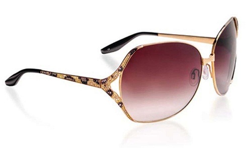 Lugano Diamonds Pink Lens solbriller