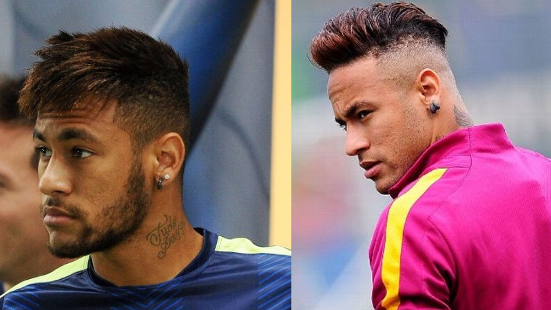 A híres futballista, Neymar csodálatos frizurái