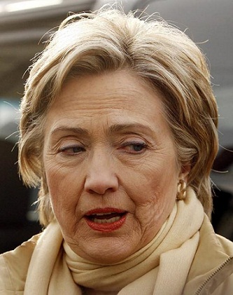 Hillary Clinton uden makeup