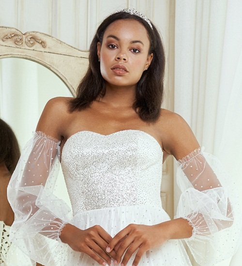 Elegante afro brude frisurer