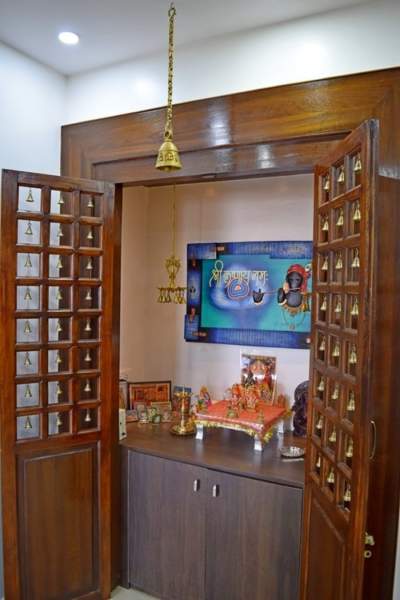 træ pooja mandir designs til hjemmet