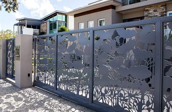 Dekoratív kerítéskapu minták