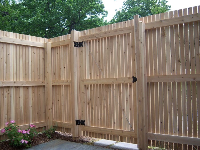 Fa kerítés kapu minták