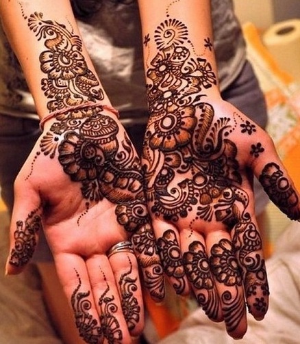 Arabisk stil Mehndi Design til Teej