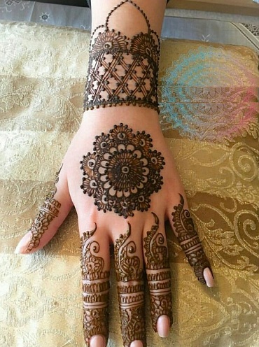 Mandala Hand Teej Mehendi