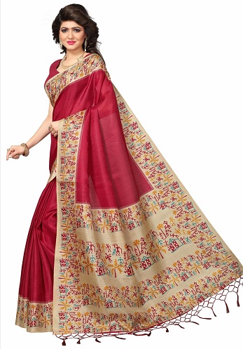 Khadi -trykte silkesareer