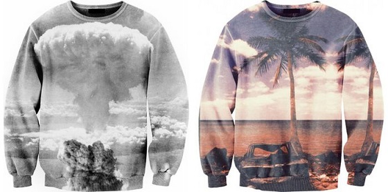 Sweatshirt i trykt allover