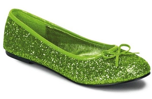 Grøn Ballet Flats Kvinder Sko-6