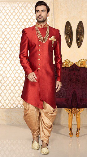 Indo nyugati Sherwani Dhotival