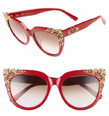 Dekorativ rød solbrille