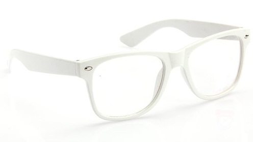 Unisex hvide solbriller