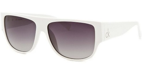 Rektangulær form hvid solbrille