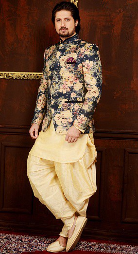 Jodhpuri Sherwani med Dhoti