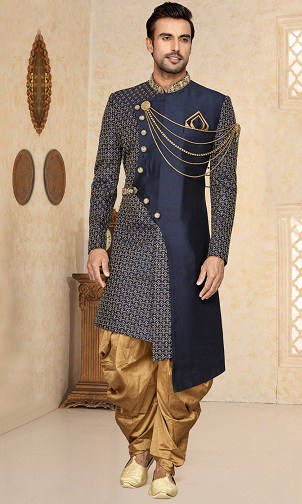 Designer Sherwani med Dhoti