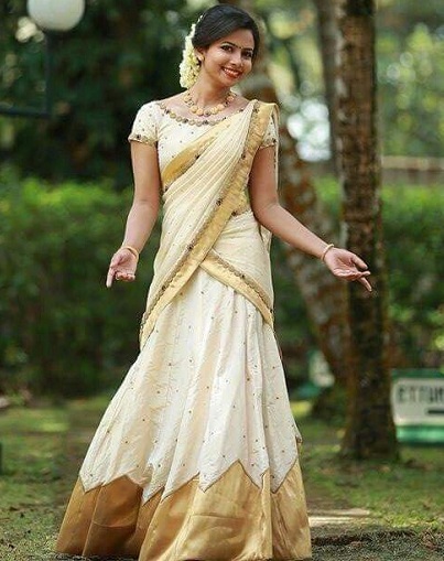 Onam Half Saree