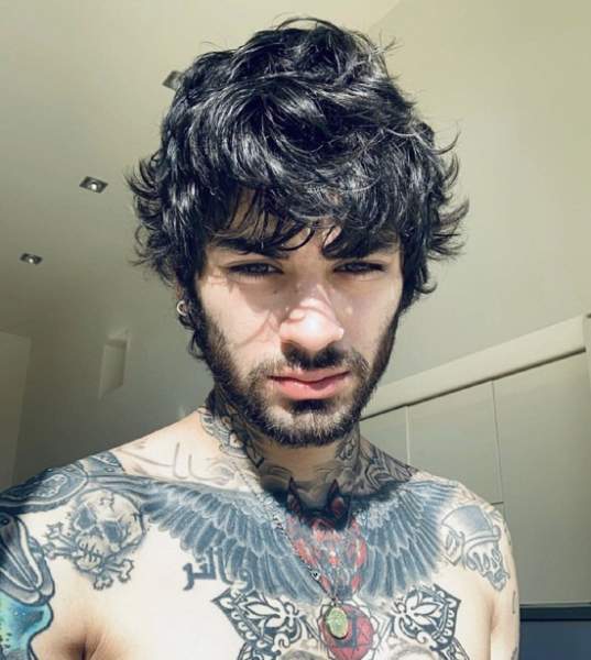 Zayn Maliks rodet hår