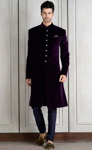 Pakisztáni Velvet Sherwani