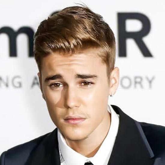 justin bieber quiff frizura
