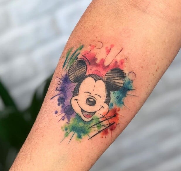 Farverig Mickey Mouse