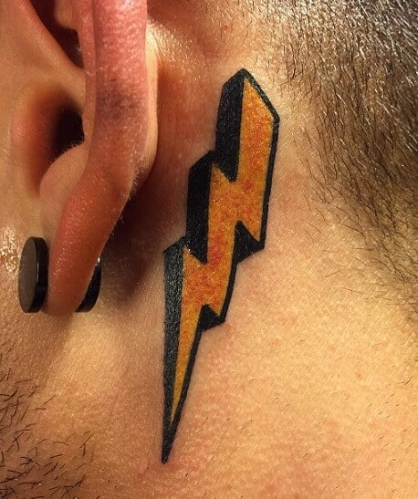 Thunderbolt tatoveringsdesign