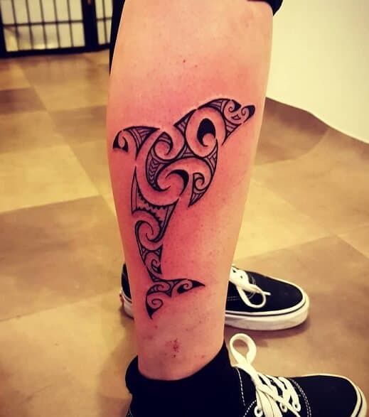 Tribal Dolphin Tattoo Design