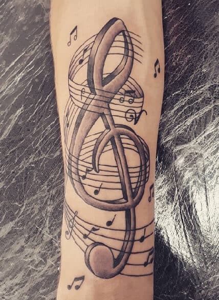 Musical Note Tatoveringer