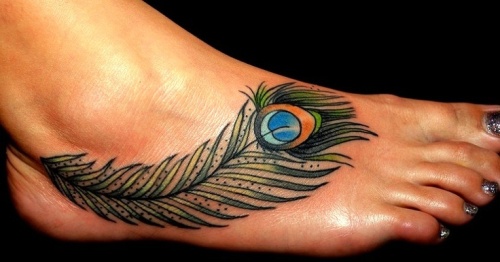 Fjer tatoveringsdesign