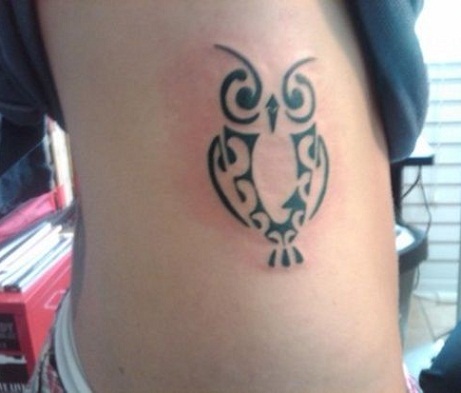 Bagoly tetoválás tervezés
