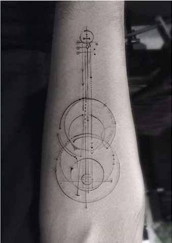 Musikalsk tatoveringsdesign