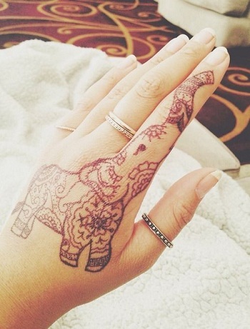 Henna tatoveringsdesign