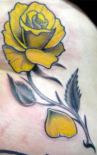 Rose tatoveringsdesign
