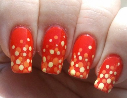 Easy Splatter Finger Nail Designs