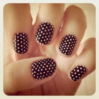 Nail Designs Vintage Polka Dots