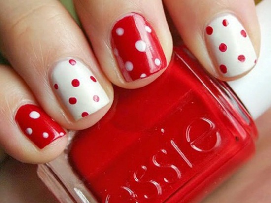 Nail Art Simple Design Dots