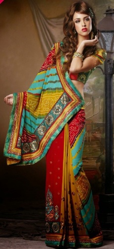 Designer Leheriya Bandhani Saree