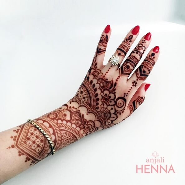 Elegáns arab Mehndi Design