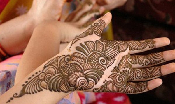 3-delt arabisk Mehndi-design