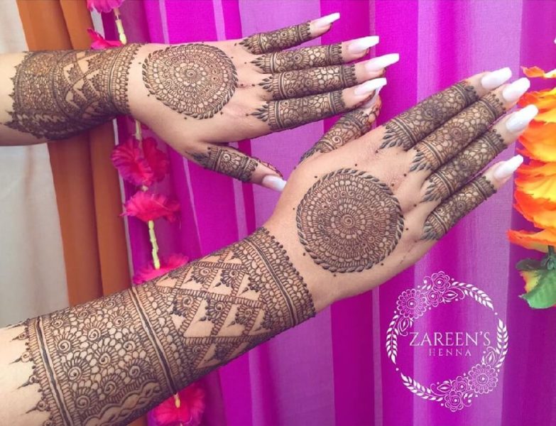 Traditionelle arabiske Mehandi -designs