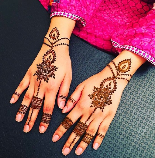 Smykker Style Arabic Mehndi Design