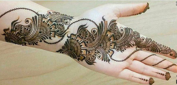 2 részes bonyolult arab Mehndi Design