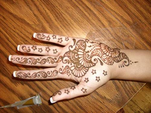 Csillagok arab Mehandi Design