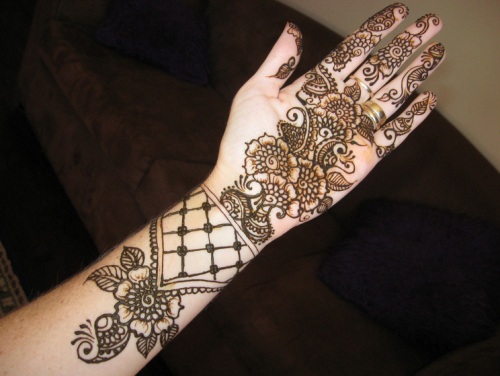 Traditionelt arabisk Mehndi -design