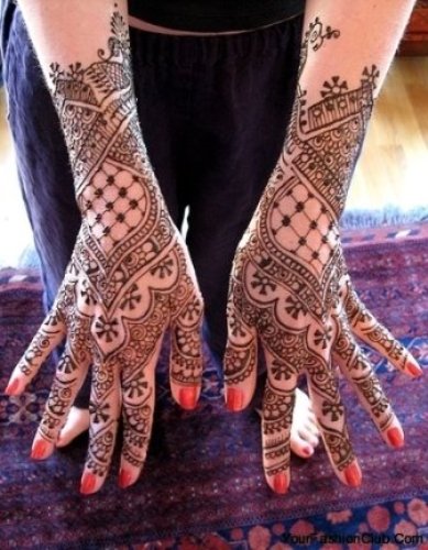 Arabisk stil Mehndi -designs til hænder