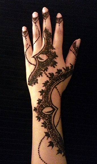 Diwali arabisk Mehndi -design