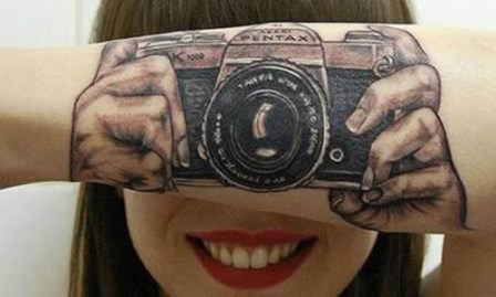 Kamera 3D -tatoveringer