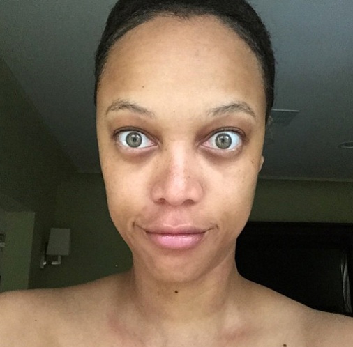 Tyra Banks képei smink nélkül